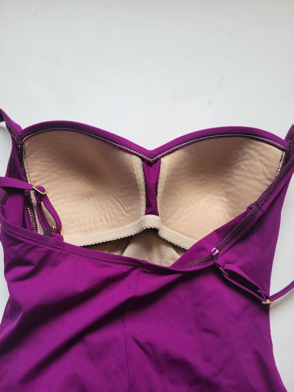 La Blanca by Rod Beattie 1 Piece Bright Pink Swimsuit Womens Size 6 Tall Beach - Picture 6 of 12